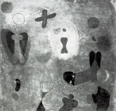 Prabhakar Barwe (Artist), Yellow Fossil, 1974, Painting