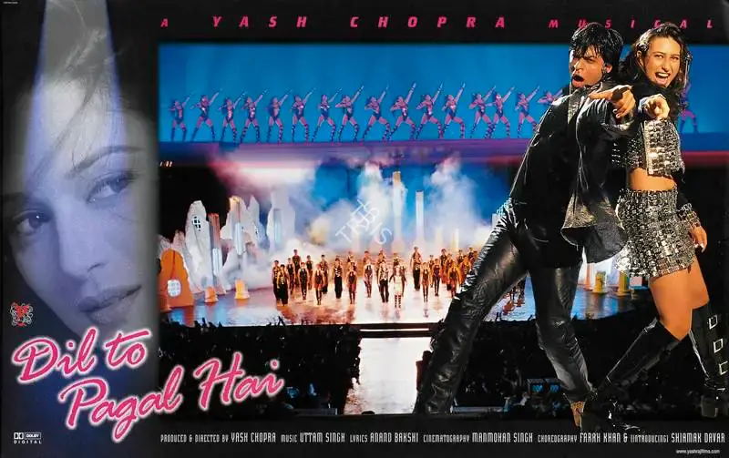Yash Chopra (Producer), Dil To Pagal Hai, 1997, Lobby Card