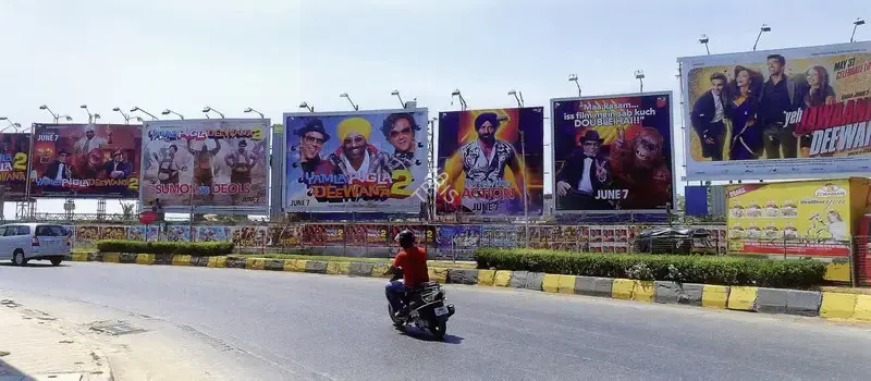 Monisha Ahmed (Photographer), Bollywood Hoardings Near Juhu Beach, Contemporary Photograph