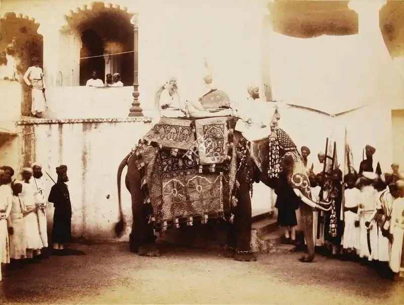 Lala Deen Dayal (Photographer), H.H.Maharaja of Odeypur, 1890, Antiquarian Photograph