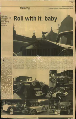 Srinivas Krishnan (Reporter), Roll With it, Baby, 2005, Newspaper Clipping