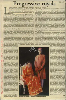 Progressive Royals, 2003, Newspaper Clipping