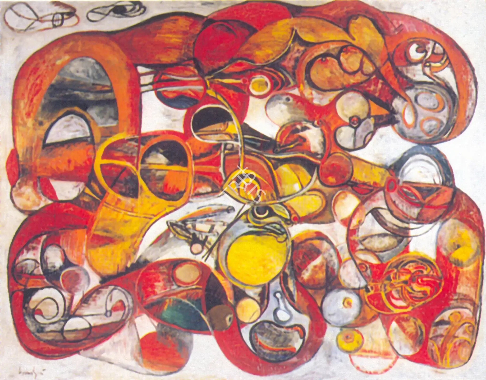 Avinash Chandra (Artist), Mithuna Two, 1965, Painting
