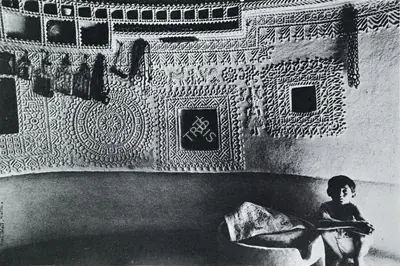 Jyoti Bhatt (Photographer), Village House, Kutch, 1975, Contemporary Photograph