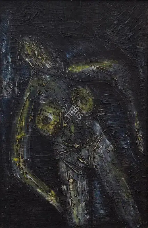 F.N. Souza (Artist), Untitled (Nude), 1965, Painting