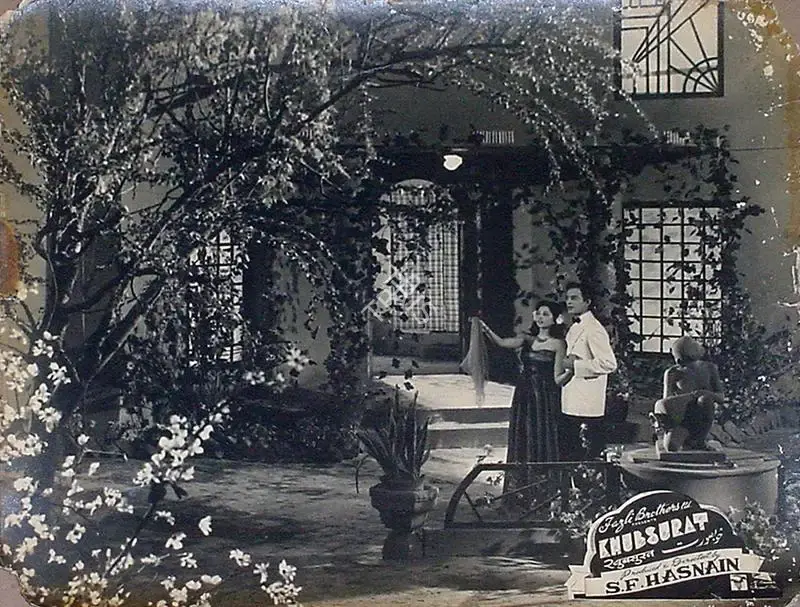 S.F. Hasnain (Director), Khubsurat, 1952, Lobby Card
