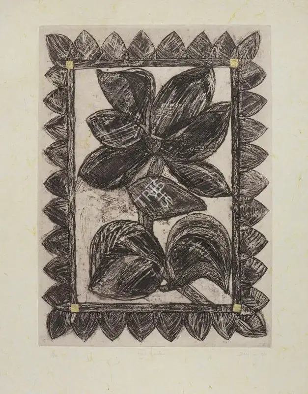 Zarina Hashmi (Artist), Rani's Garden, 1986, Graphic Art
