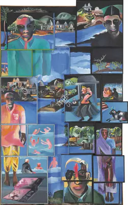 Khakhar, Bhupen (Artist). Night, 1996 | Painting, Ch.Lon/11.06.14, 2014 · Christie's