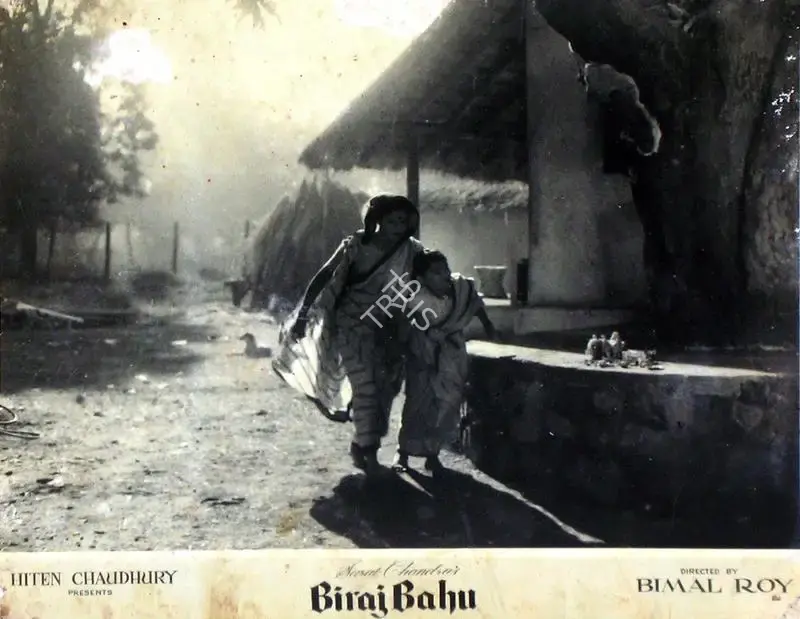 Hiten Chaudhury (Producer), Biraj Bahu, 1954, Lobby Card