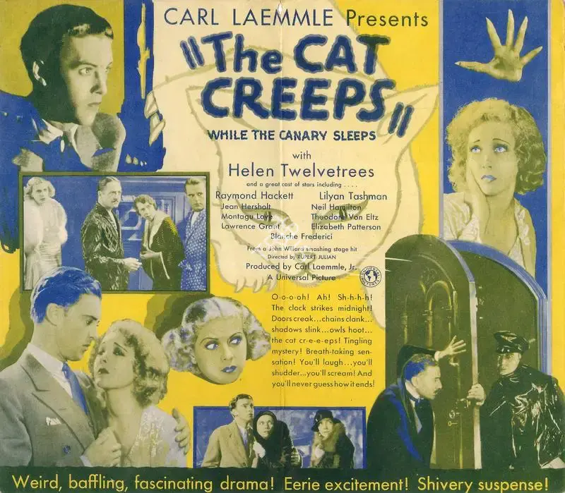 Rupert Julian (Director), The Cat Creeps, 1930, Handbill