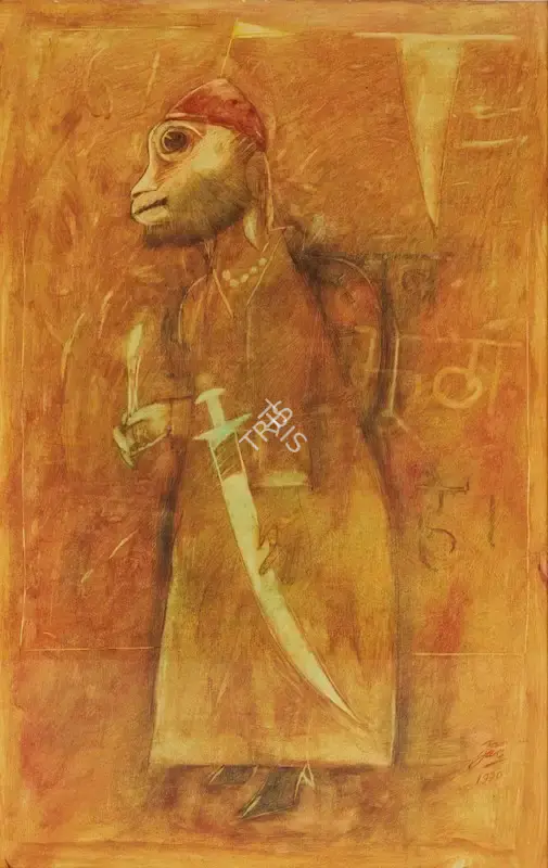 Jai Zharotia (Artist), Untitled (Hanuman), 1990, Painting