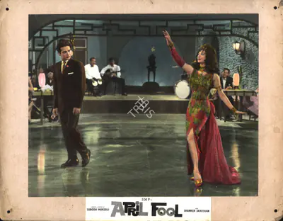 Subodh Mukerji (Producer), April Fool, 1964, Photographic Still Mounted on Lobby Card