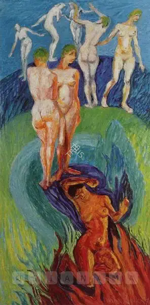Anna Molka Ahmed (Artist), Life, 1971, Painting