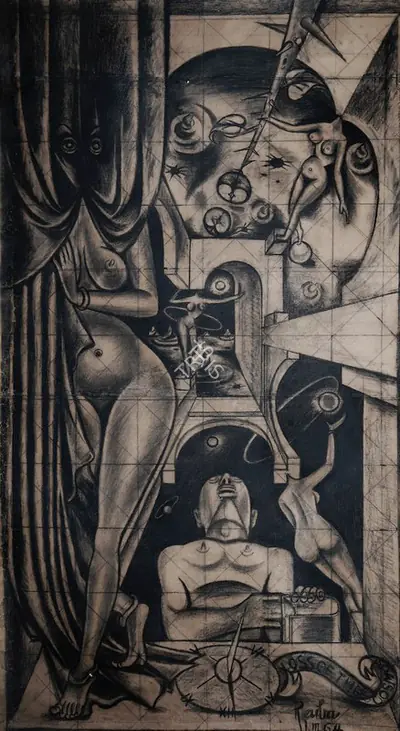 A.A. Raiba (Artist), Loss of the Cosmos, 1964, Painting
