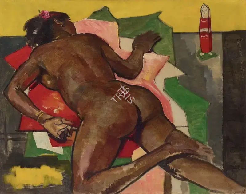 De, Biren (Artist). Manjori, 1954 | Painting, AG.Onl/24.04.25, 2025 · Asta Guru
