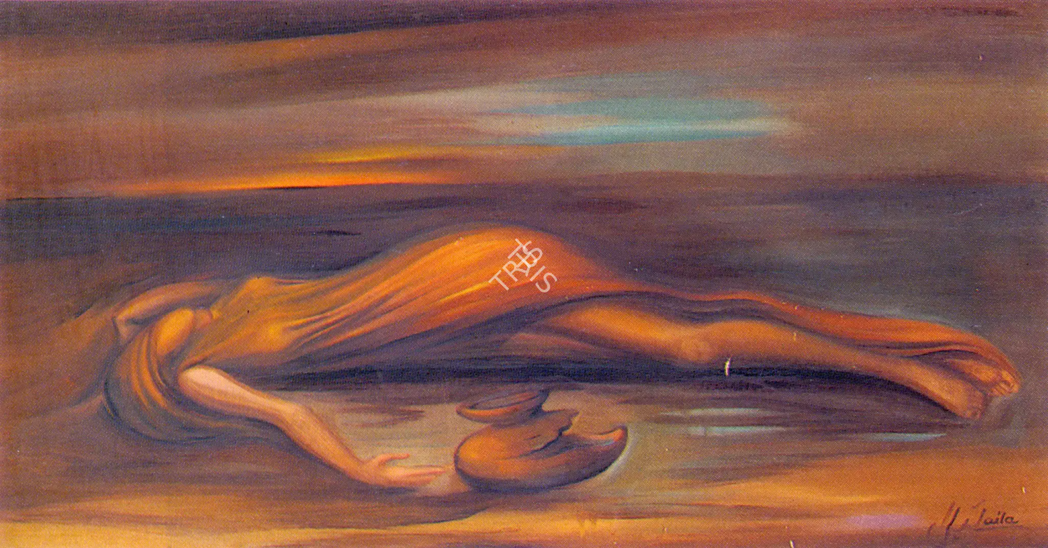 Laila Shahzada (Artist), Death Of Sohni, Painting