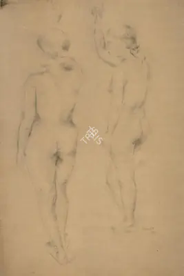 Akbar Padamsee (Artist), Two Nudes, 1966, Drawing