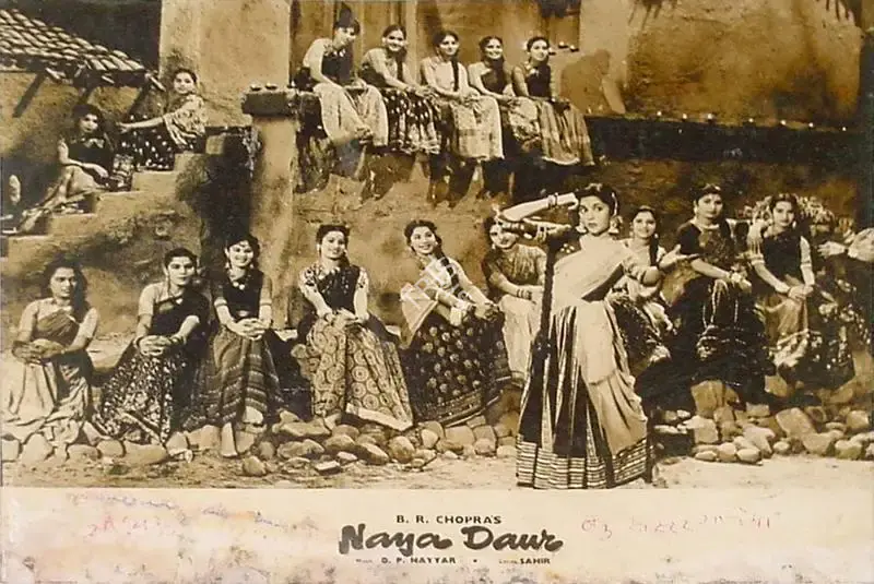 M.N. Malhotra (Cinematographer), Naya Daur, 1957, Lobby Card