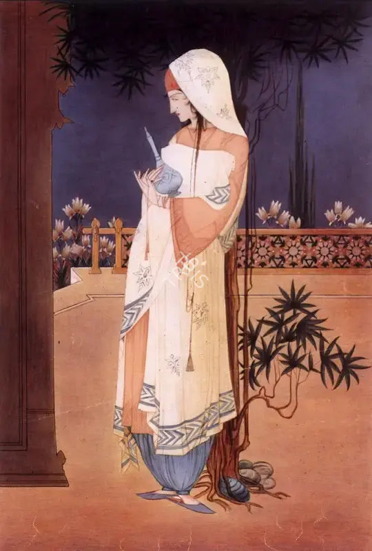 M.A.R. Chughtai (Artist), Saqi, Painting