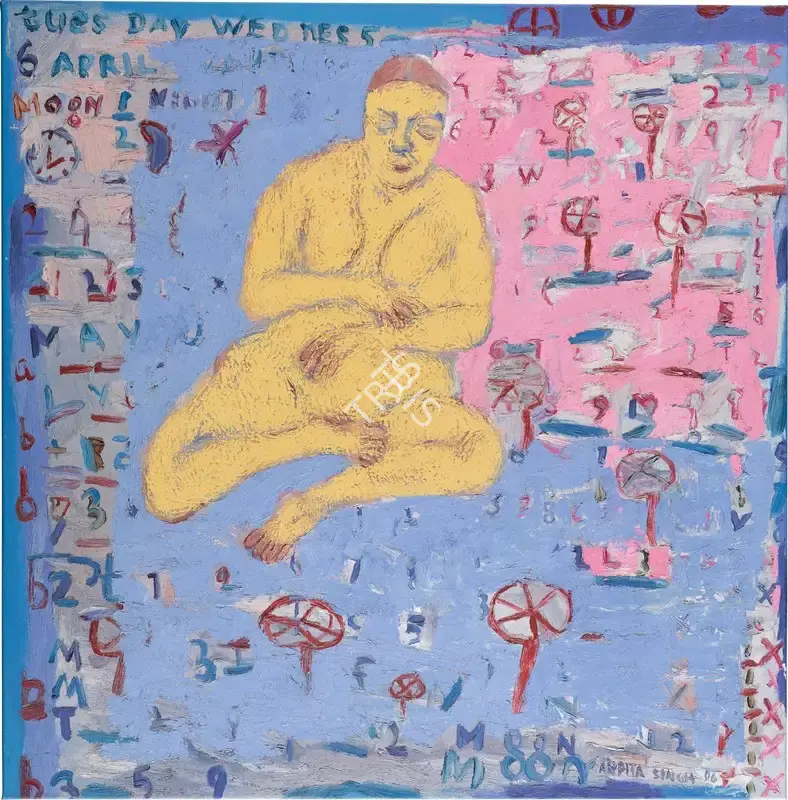 Arpita Singh (Artist), Tuesday Wednesday, 1996, Painting