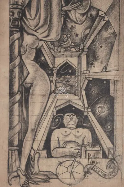 A.A. Raiba (Artist), Loss of the Cosmos, 1964, Painting