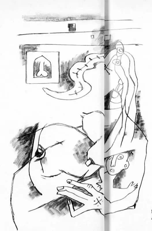 M.F. Husain (Artist), Holi, 1961, Drawing