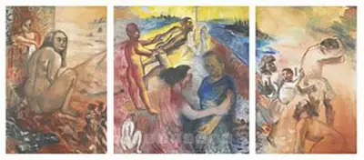 Nalini Malani (Artist), Manipulating Reality, 1988, Painting
