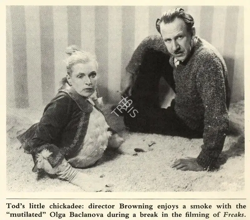 Tod Browning (Producer), Freaks, 1932, Working Still