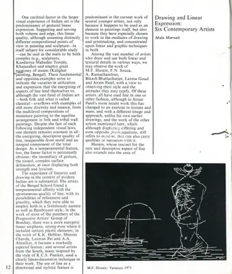 Mala Marwah (Essayist), Drawing & Linear Expression, 1979, Essay