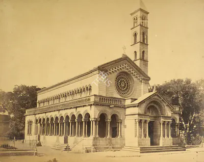 Frith Series (Photographic Studio), Delhi. St. Stephen's Memorial Church, 1850, Antiquarian Photograph