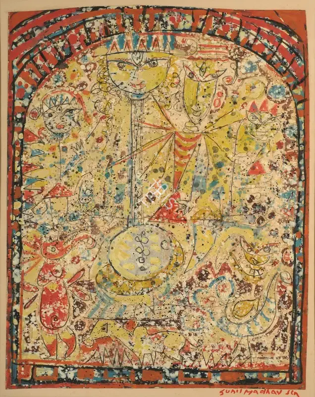 Sen, Sunil Madhav (Artist). Untitled, n.d. | Painting, De.Onl/05.07.25, 2025 · deRivaz & Ives