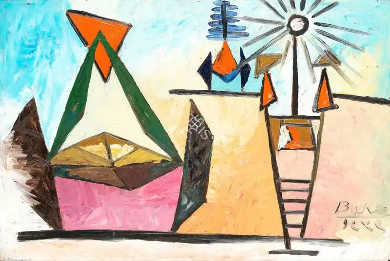 S.K. Bakre (Artist), Untitled, 1959, Painting