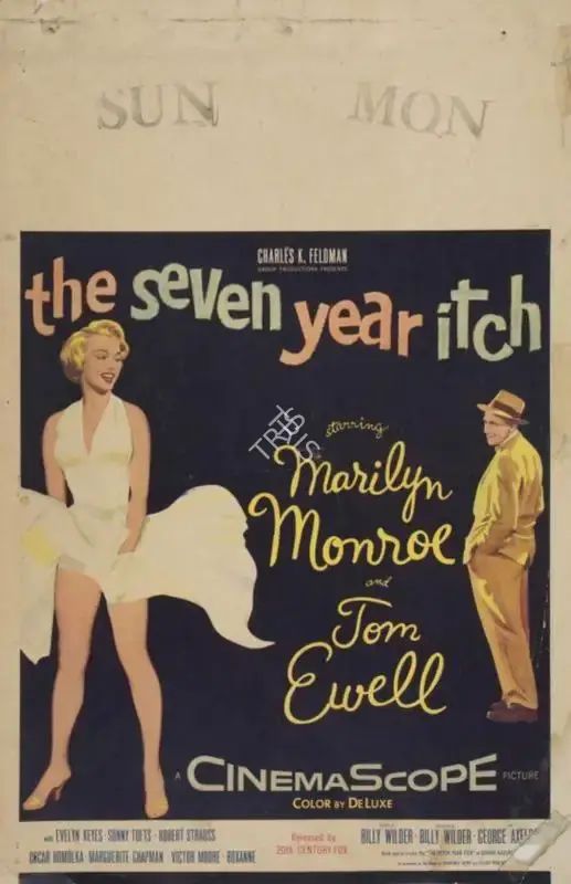 Billy Wilder (Director), The Seven Year Itch, 1955, Window Card
