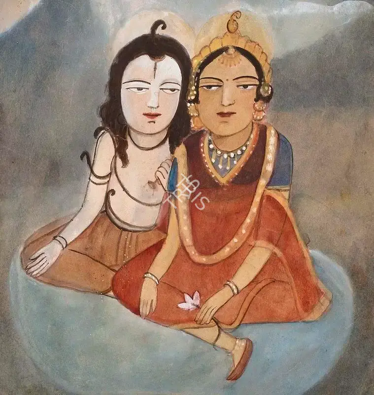 Sunayani Devi (Artist), Untitled (Shiva Parvati), Painting