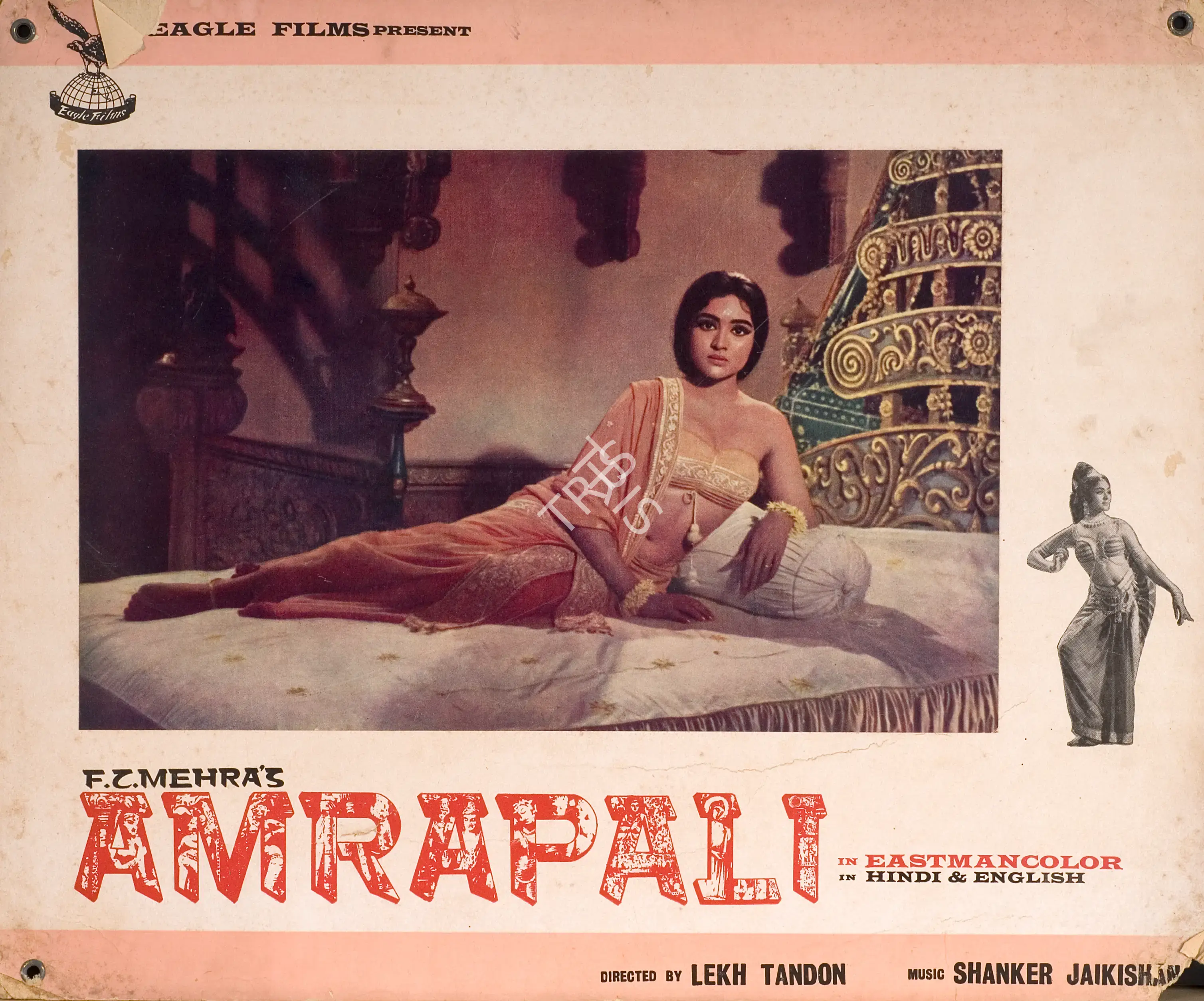 F.C. Mehra (Producer), Amrapali, 1966, Photographic Still Mounted on Lobby Card