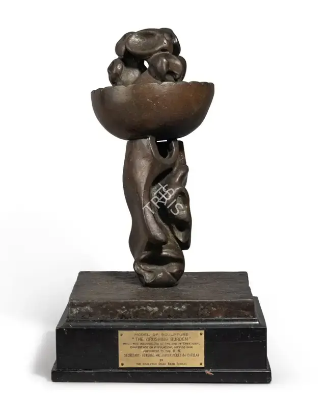 Amar Sehgal (Artist), Maquette for The Crushing Burden, Sculpture