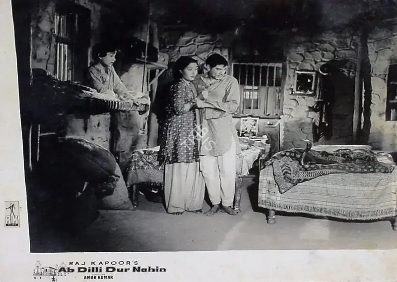 Jaywant Pathare (Cinematographer), Ab Dilli Dur Nahin, 1957, Lobby Card