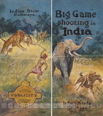 M.V. Dhurandhar (Artist), Indian State Railways 'Poster'                                                                                                           (Double Sided), 1932, Painting