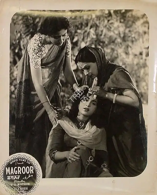 R.D. Mathur (Cinematographer), Magroor, 1950, Lobby Card