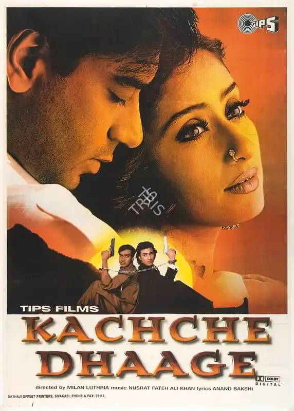 Kumar S. Taurani (Producer), Kachche Dhaage, 1999, Full Sheet Poster