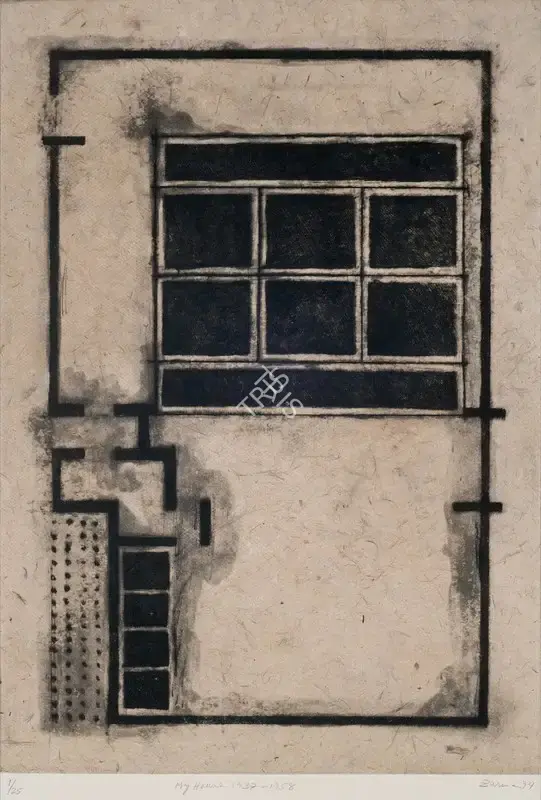 Zarina Hashmi (Artist), My House 1937-1958, 1994, Graphic Art