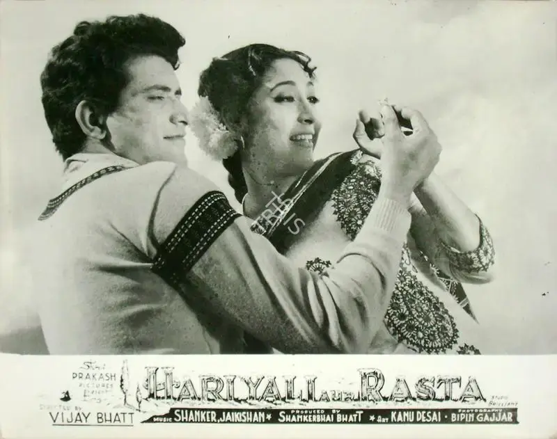 Bipin Gajjar (Cinematographer), Hariyali Aur Rasta, 1962, Lobby Card