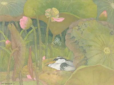 Amol Chakladhar (Artist), Jungle of Lotus, Painting
