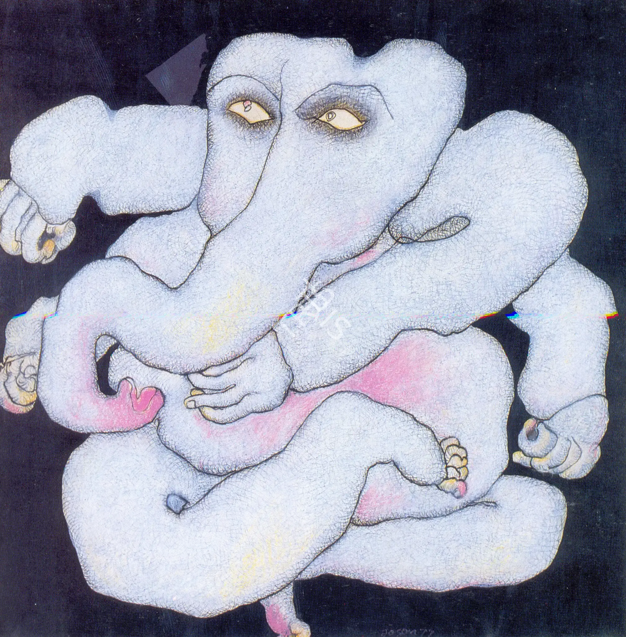 Chowdhury, Jogen (Artist). Ganesha, 1977 | Drawing, So.NeY/03.04.96, 1977