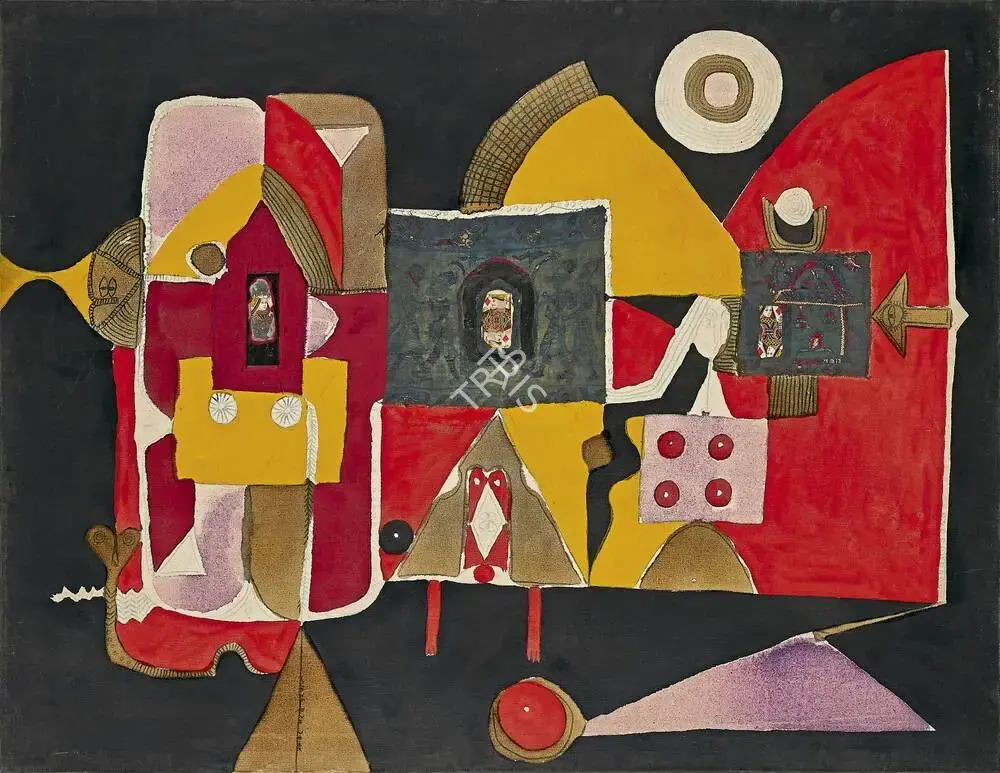 Barwe, Prabhakar (Artist). Bewitching Black, 1968 | Painting, AG.Onl/30.04.23, 2023 · Asta Guru