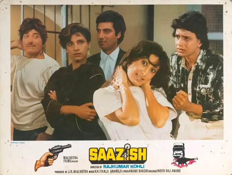 J.R. Malhotra (Producer), Saazish, 1988, Lobby Card