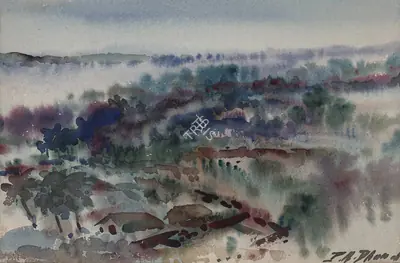 P.A. Dhond (Artist), Untitled, 1980, Painting