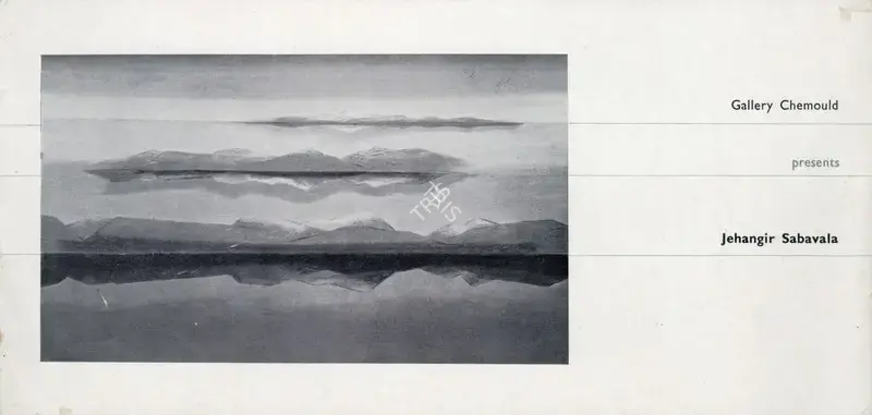 Jehangir Sabavala (Artist), Jehangir Sabavala, 1973, Solo Exhibition Invitation