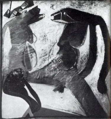Rameshwar Broota (Artist), Barking Shadows, 1974, Painting
