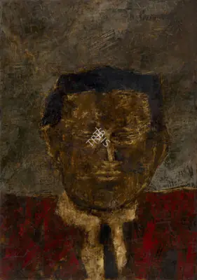 Padamsee, Akbar (Artist). Untitled (Portrait of a Man), 1962 | Painting, Sa.Del/27.09.25, 2025 · Saffronart